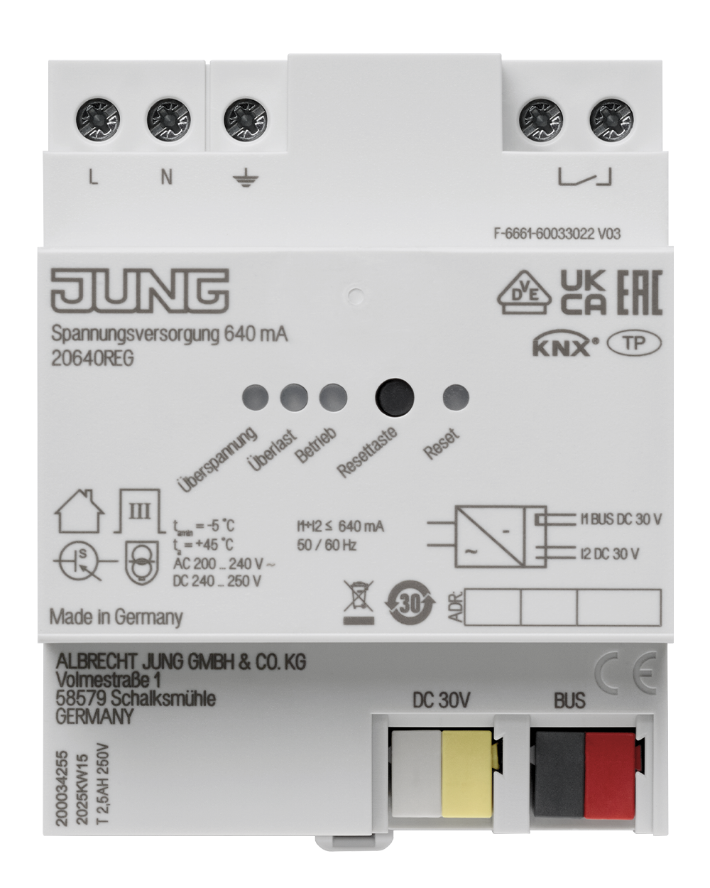 Блок питания KNX, 640 мА