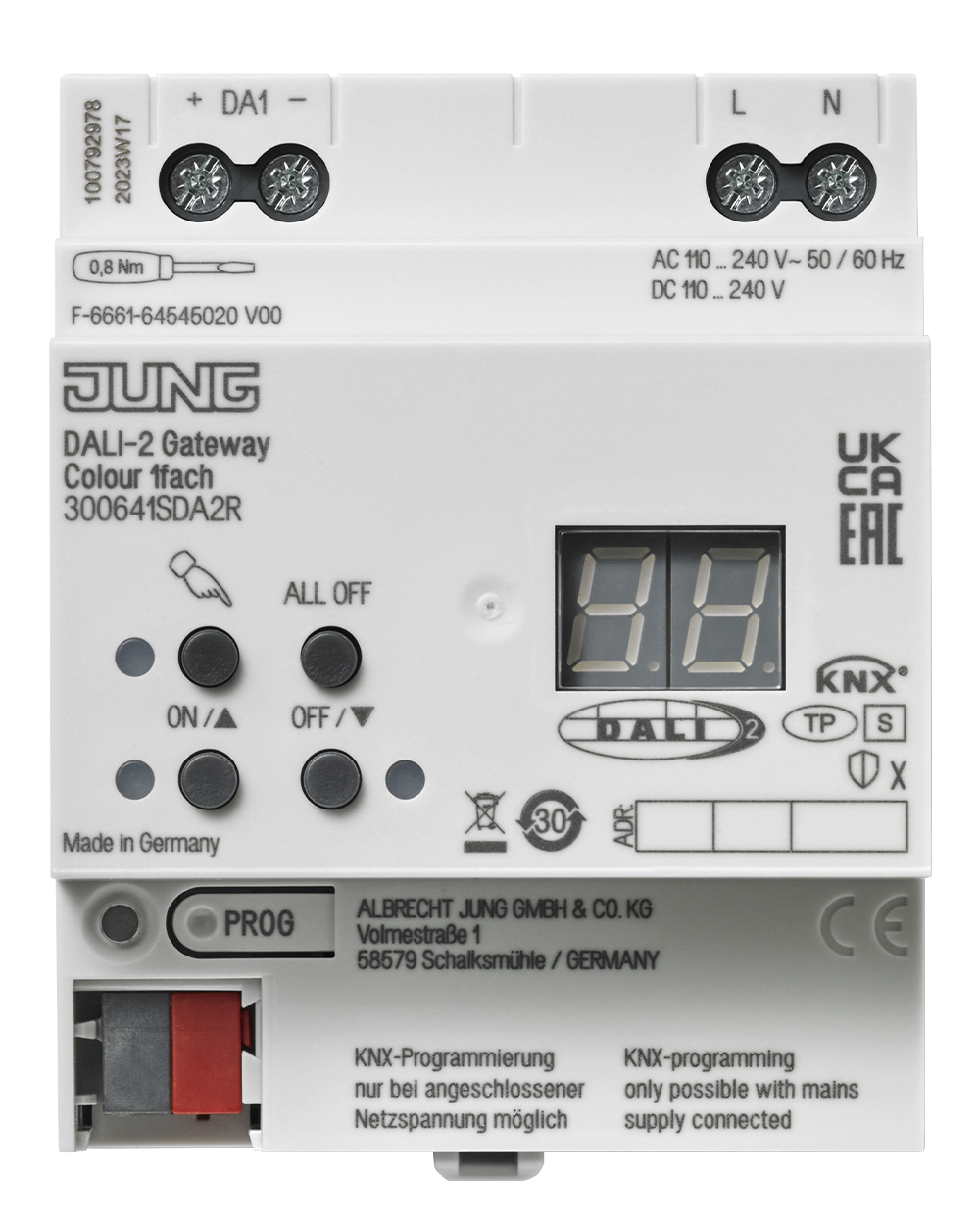 Шлюз KNX–DALI-2 Colour, 1 канал