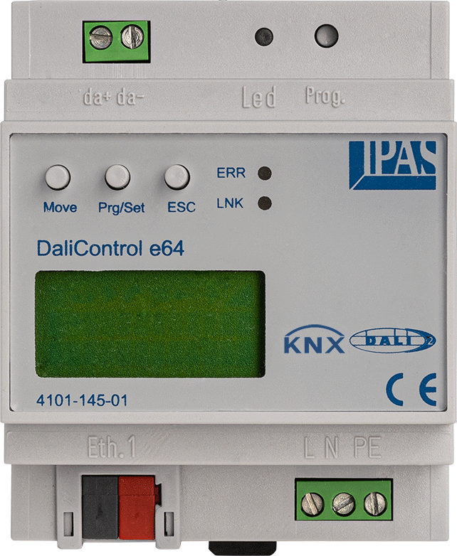 Шлюз KNX–DALI IPAS DaliControl e64
