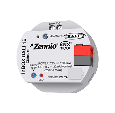 Интерфейс KNX-DALI для скрытого монтажа до 16 балластов и 16 групп - 1 канал ZDIIBD16