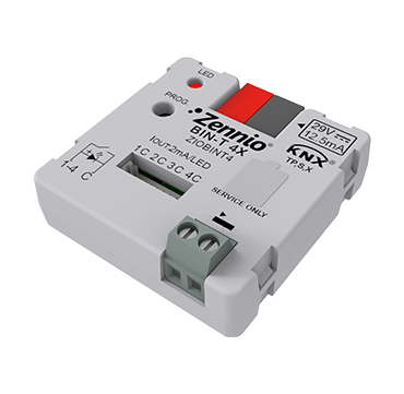 Zennio ZIOBINT4 Модуль KNX универсальный, 4 дискретных входа BIN-T 4X