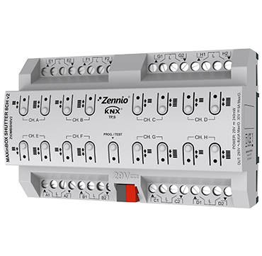 Zennio ZIOMBSH8V3 MAXinBOX SHUTTER 8CH v2 Актуатор жалюзи на DIN-рейку (8 шт.) арт. ZIOMBSH8V3